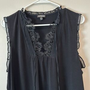 Express Lace VNeck Top